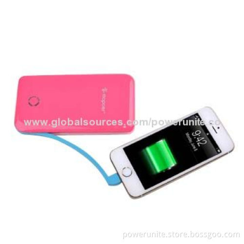 6,600mAh thin portable power bank for phone and Android